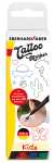 Tattoo Marker Set 4er Kids im Etui, 4 Farben schwarz,...