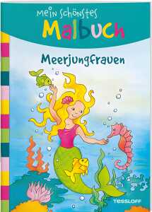 Mein schönstes Malbuch Meerjungfrauen, Malen für Kinder,