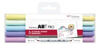 Iden-Berlin  ABT PRO Pinselstifte  5er Set Pastell, mit...