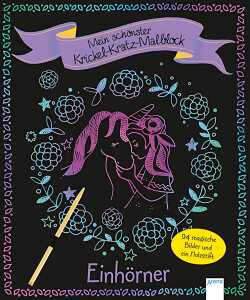 Mein schönster Krickel Kratz Malblock Einhörner, ab 5 Jahren
