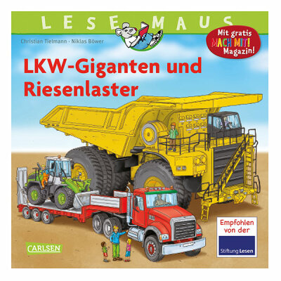 CARLSEN VERLAG  Buch Lesemaus 159  LKW Giganten und, Riesenlaster, ab 3 Jahren