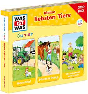 CD Was ist was Junior 3er Box Meine liebsten Tiere, ab 4 Jahren,