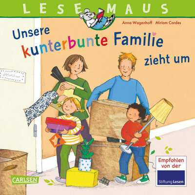 CARLSEN VERLAG  Buch Lesemaus 171 Unsere  kunterbunte Familie zieht