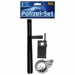 IDENA Idena Polizeiset 3-tlg. Schlagstock,Handschellen,,...