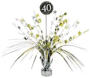 AMSCAN EUROPE Tischdekoration 45cm 40 gold, aus Papier Folie, Amscan