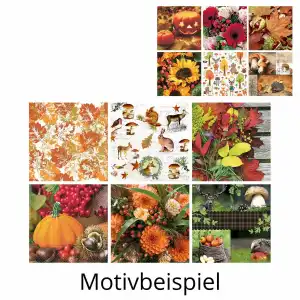 IDENA Idena Servietten 33x33cm 20St. Herbstmotive sort.
