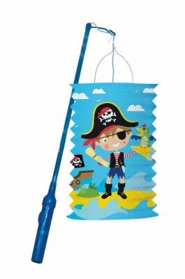 AMSCAN EUROPE  Laternenset Little Pirate  28cm mit 40cm Stab