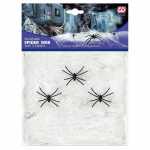 WIDMANN S.R.L. Weißes Spinnennetz 50g mit 3 Spinnen