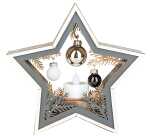 WH Dekostern mit LED Teelicht, 19x18x4,8cm, 19x4,5cm,...