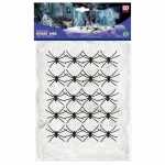 WIDMANN S.R.L. Weißes Spinnennetz 500 G mit 20 Spinnen