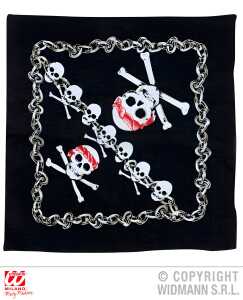 WIDMANN S.R.L. Kopftuch Pirat ca.55X55cm