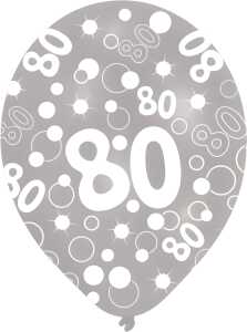 AMSCAN EUROPE 6 Zahlenballons 80 Global