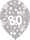 AMSCAN EUROPE 6 Zahlenballons 80 Global