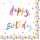JET PAPIER GMBH Serviette 33x33cm Happy Birthday Stars, ti-flair