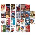 Geschenkanhänger 4er Frohe Weihnachten, sortiert