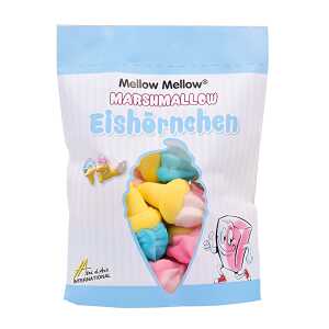 Marshmallow Eishörnchen 125g, verschiedenfarbige Marshmallow