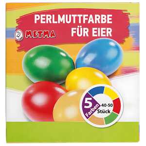METMA LTD Eierfarben Perlmutt 5 Farben Goldeffekt für maximal 40 Eier