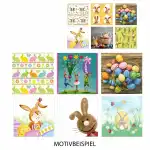 IDENA Servietten 20er 33x33cm Ostern Motive sortiert, Idena