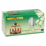 IDENA Pyramidenkerze weiß 50er ca. 14x70mm