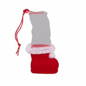 IDENA Idena Nikolausstiefel rot beflockt 3,2x5,7x5cm