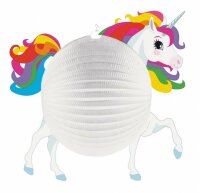 amscan lampion Einhorn Junior 25 cm Papier Weiss