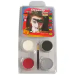 EULENSPIEGEL Motivschminke Dracula 4 Farben, Pinsel