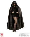 WIDMANN S.R.L. Umhang mit Kapuze Satin schwarz, 152 cm