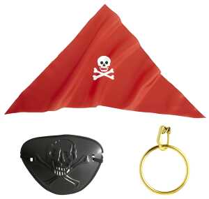 WIDMANN S.R.L. Piratenset mit Bandana Augenklappe, Ohrring