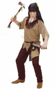 WIDMANN S.R.L. Indianer Größe 140 Coat, Hose, Gürtel, Stirnband