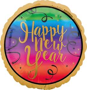 AMSCAN EUROPE Folienballon New Year Happy New Year