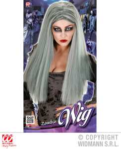 WIDMANN S.R.L. Perücke Zombie grün/grau
