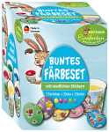Eierfarben buntes Set 5 Farben flüssig, Stickerbogen...