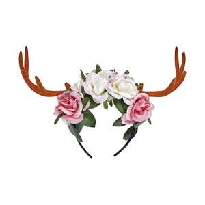 WIDMANN S.R.L. Haarreif Geweih mit Blumen