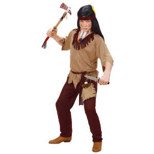 WIDMANN S.R.L. Indianer Größe 128 Coat, Hose, Gürtel, Stirnband