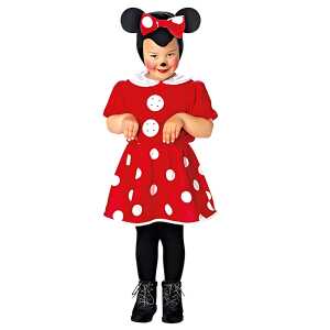 Kleinkindkostüm Mäuschen 110 cm, Kleid und, Kopfbedeckung