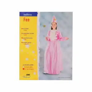 IDENA Idena Kinderkostüm Fee Gr.S (4-6J.) Gr.M(7-10J.), Kleid