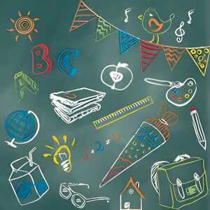 CARL DIETRICH Servietten 20er 33x33cm Blackboard ABC, Home Fashion