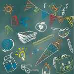 CARL DIETRICH Servietten 20er 33x33cm Blackboard ABC,...