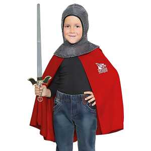 WIDMANN S.R.L. Kinderkostümset Ritter Umhang Kopfbedeckung