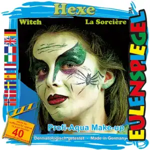 EULENSPIEGEL Motivschminke Hexe 4 Farben, Pinsel