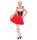 WIDMANN S.R.L. Kleid Bayerin Gr. L Dirndl, rot-weiß-schwarz