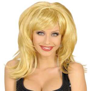 Perücke Flirty blond im Beutel, mittellang Frauenperücke Flirty blond