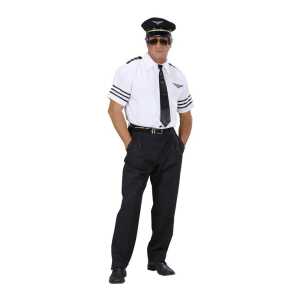 WIDMANN S.R.L. Piloten-Set gr. l Hemd, Mütze und Krawatte