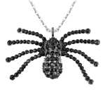 WIDMANN S.R.L. Halskette mit Spinne Strass Anhänger,...