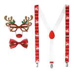 WIDMANN S.R.L. Hosenträger, Fliege Brille, Rentier