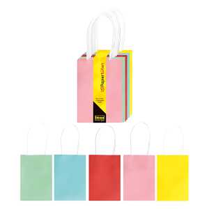 IDENA Papiertüte uni FSC-Mix Idena 26x12x31cm 5 Farben,