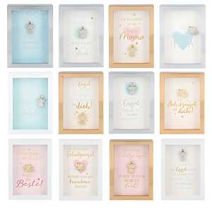 Bilderrahmen Holz mit Schutzengel sortiert, weiß, silber oder gold