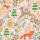 BRAUN & COMPANY  Serviette 33x33cm  Cute Forest puder, 3-lagig, 20 Stück, Atelier