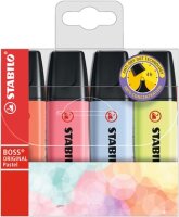 STABILO BOSS ORIGINAL Pastel 4er Etui Korallrot...