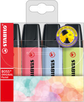 STABILO BOSS ORIGINAL Pastel 4er Etui Korallrot...